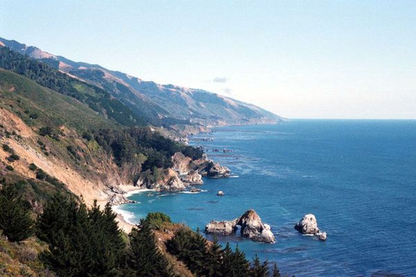 Looking South in Big Sur California, photo by Stan Russell