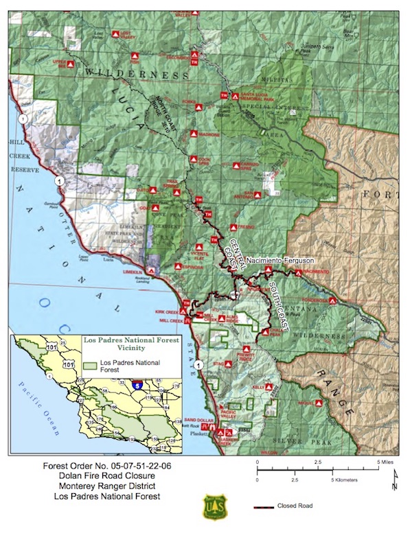 MAP DOLAN FIRE CLOSURE